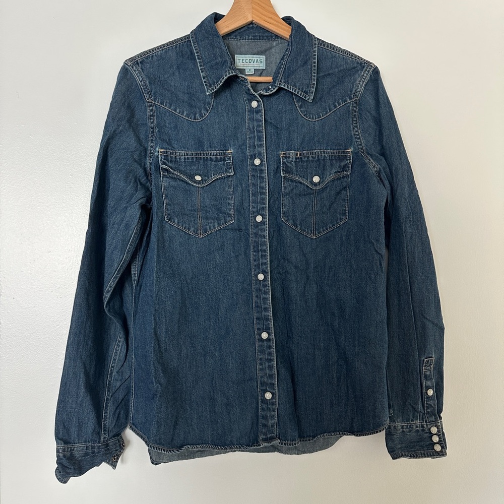 Tecovas Women’s Denim Pearl Snap Shirt
